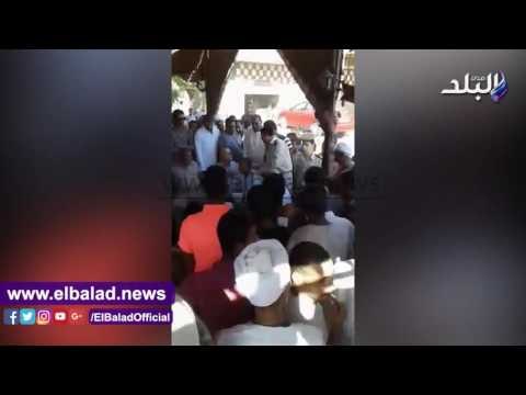 صدى البلد | أهالي بقرية الجزيرية يقطعون طريق مصر–أسوان احتجاجًا على انقطاع المياه