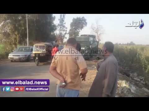 صدى البلد | مدير أمن الغربية يشارك فى تشييع جثامين ضحايا مشاجرة المحلة..