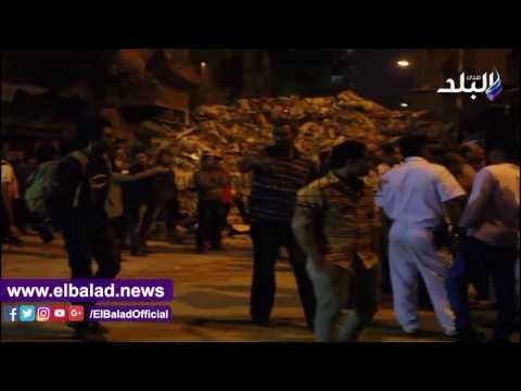 صدى البلد | عقار منطقة الامام الشافعي المنهار