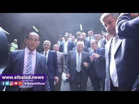 صدى البلد |وزير النقل يصل محطة الألف مسكن لدخول الحفار «ايمحوتب»