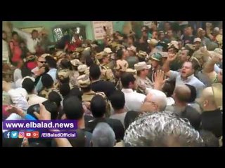 قيادات الجيش والشرطة يودعون شهيد سيناء في إيتاى البارود