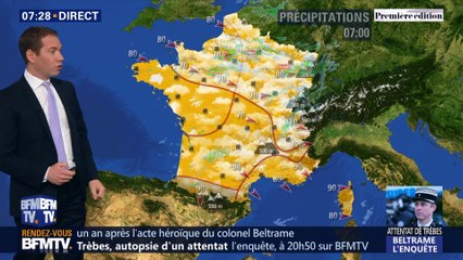 La météo pour ce lundi 11 mars 2019