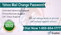 Yahoo Mail Change Password ? Dial Now 1-855-654-1777