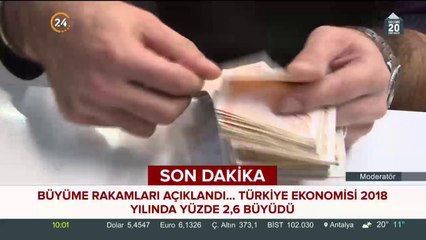 Büyüme rakamları açıklandı