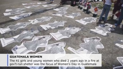 Memory of 41 who died in shelter fire is focus of Women's Day in Guatemala