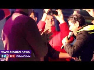 صدى البلد |باسم مرسي يحتفل بـ"الحنة" في طنطا