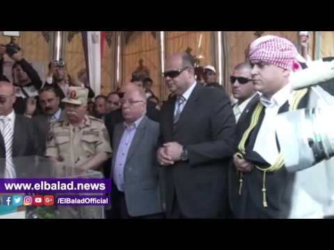 صدى البلد | محافظ مطروح ووزير الثقافة يضعان حجر الأساس لمجمع السينمات