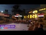 صدى البلد | شاشة بإحدى فنادق بورسعيد لمشاهدة مباراة مصر وغانا