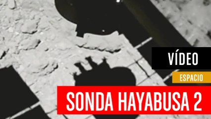 Sonda Hayabusa 2 aterrizando en Ryugu