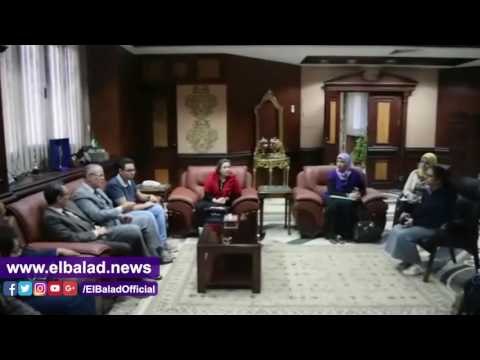 صدى البلد | محافظ المنيا يلتقي بعدد من الطلاب الموهوبين
