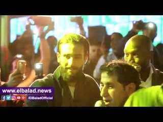 صدى البلد |شيكابالا وطارق حامد يرقصان مع "شيبة" فى "حنة " باسم مرسى