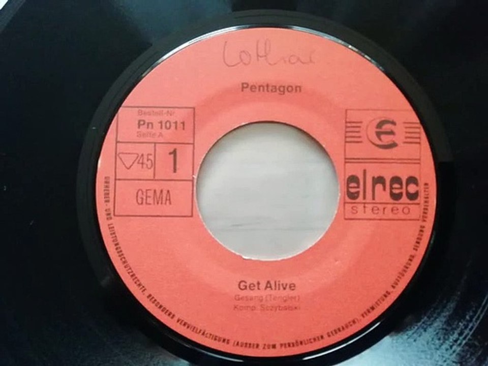 Pentagon "Get Alive" Elrec Pn 1011 Germany 1972