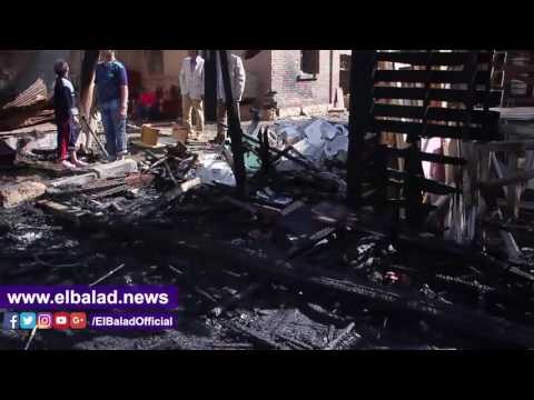 صدى البلد | 18سيارة اطفاء للسيطرة على حريق سوق التونسى