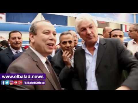 صدى البلد |محافظ دمياط يفتتح أكبر معرض لتكنولوجيا صناعة الاخشاب