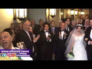 صدى البلد |أحمد موسى يحتفل بزفاف نجلته "منة الله"