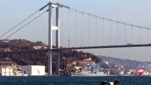 Mavi Vatan 2019 Tatbikatı'nı tamamlayan gemiler, İstanbul Boğazı'ndan geçiyor - İSTANBUL