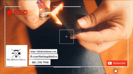 Test chất lượng da thắt lưng nam Helios