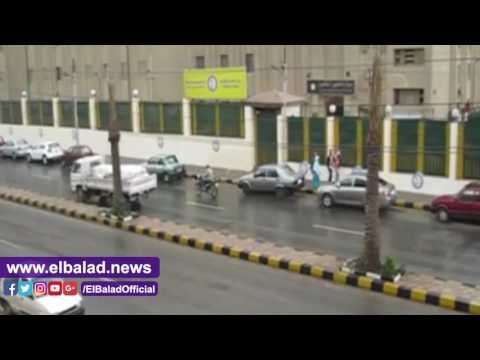 صدى البلد |هطول أطار غزيرة علي بني سويف