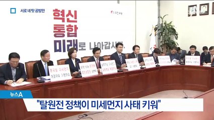 “문세먼지” vs “황세먼지”…‘네탓이오’ 책임 공방