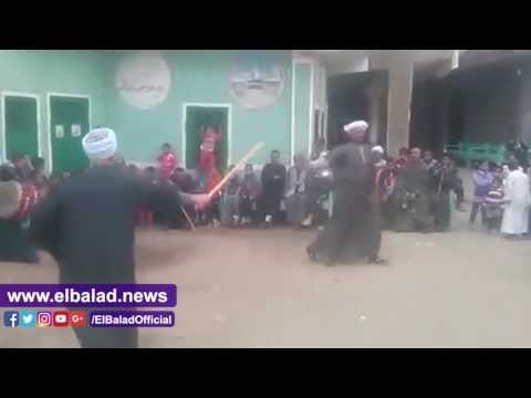 صدى البلد |لاعبو العصا والتحطيب يتألقون فى مولد الشيخ حمد بنجع حمادى