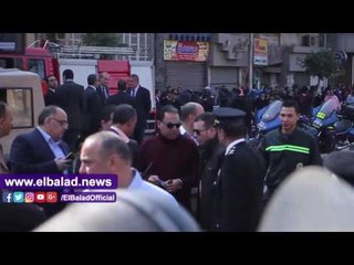 صدى البلد | وزير الصحة يتفقد موقع العمل الإرهابي بالكنيسة البطرسية