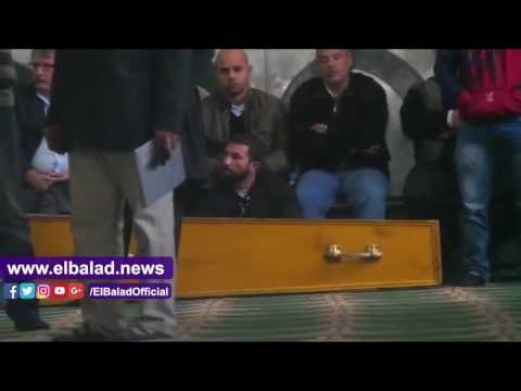 صدى البلد |احمد السقا حزينا في جنازة احمد راتب