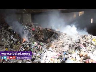 "صدى البلد" ترصد "حرائق الزبالة" بمحيط مترو جامعة القاهرة