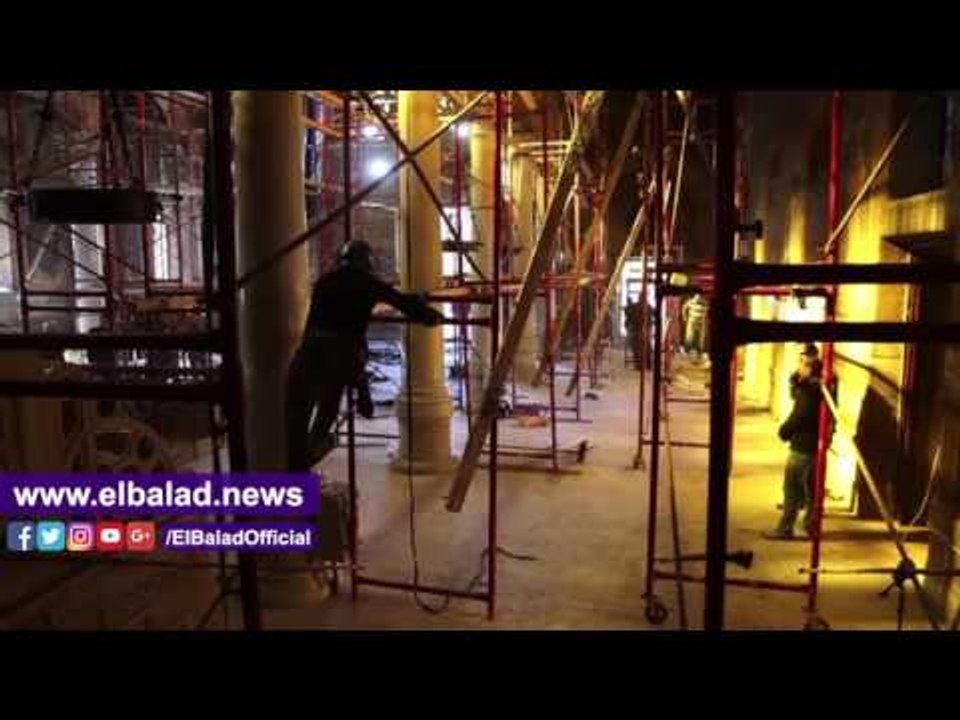 صدى البلد | القوات المسلحة تسابق الزمن في ترميم الكنيسة البطرسية