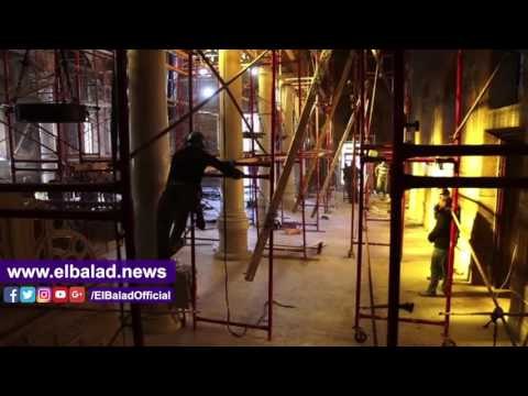 صدى البلد | القوات المسلحة تسابق الزمن في ترميم الكنيسة البطرسية