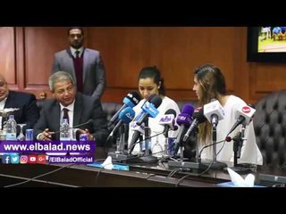 صدى البلد |  بطلات العالم في الإسكواش يشكرن وزير الرياضة والإعلام علي دعمهن