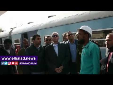 صدى البلد | حجازى يتابع أعمال تطوير محطة قطارات أسوان ويطالب بتشديد الإجاراءت الأمنية