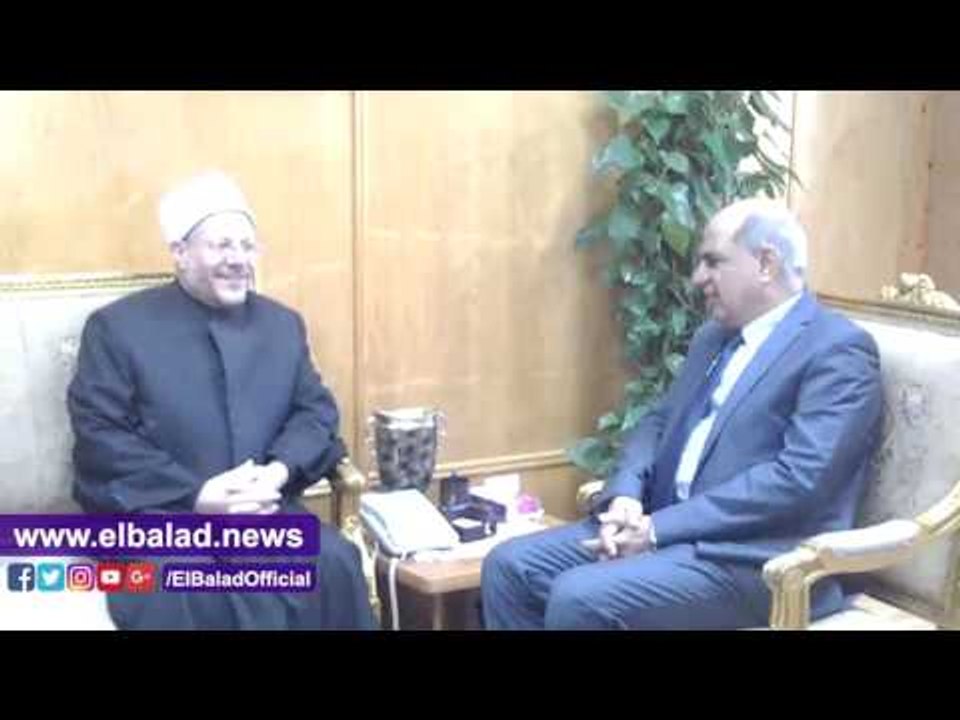 صدى البلد | رئيس جامعة كفر الشيخ يستقبل مفتي الجمهورية