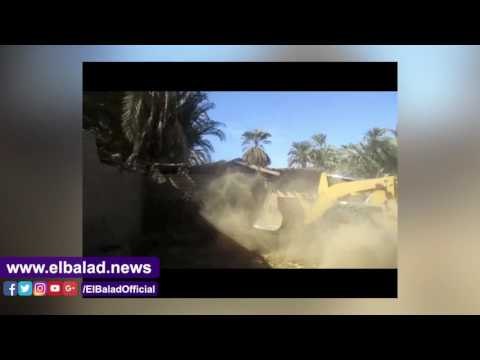 صدى البلد |ازالة 23 حالة تعدى عى الاراضي الزراعية بجنوب الاقصر