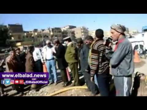 صدى البلد | محافظ أسوان يتفقد أعمال إصلاح خط الطرد الرئيسى بمنطقة السيل