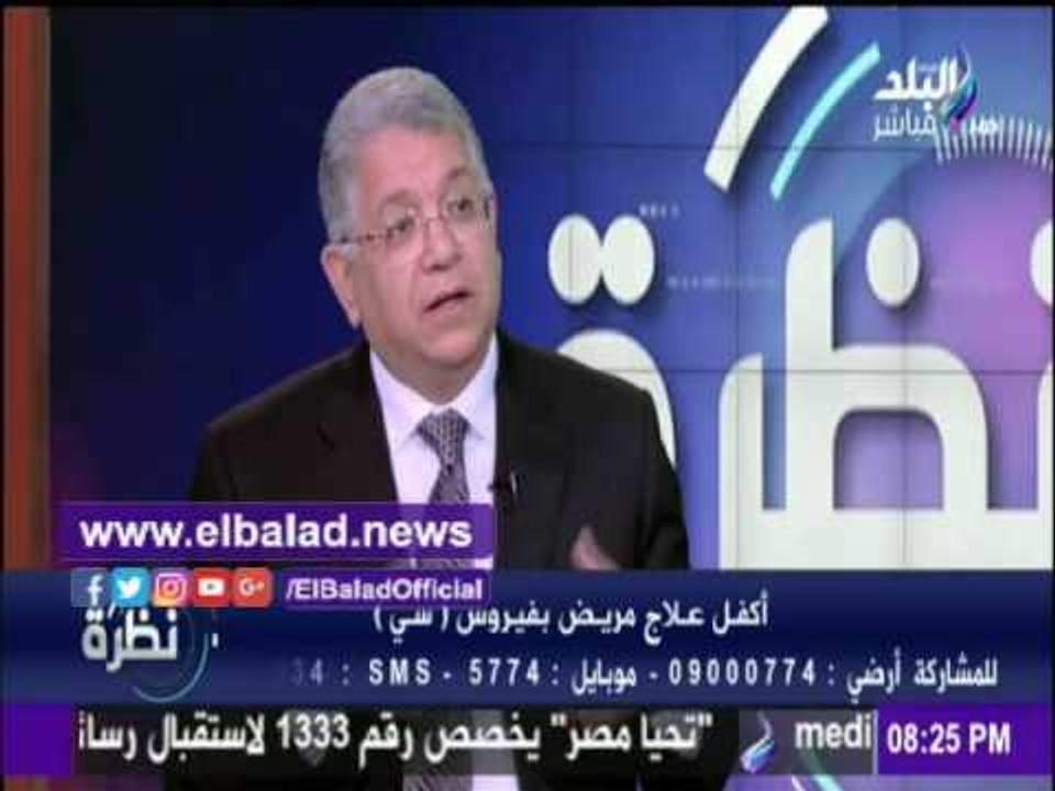 صدى البلد |جمالي شيحة:مصر تحتفل بعالج مليون 432 ألف مريض من فيرس "سي" .