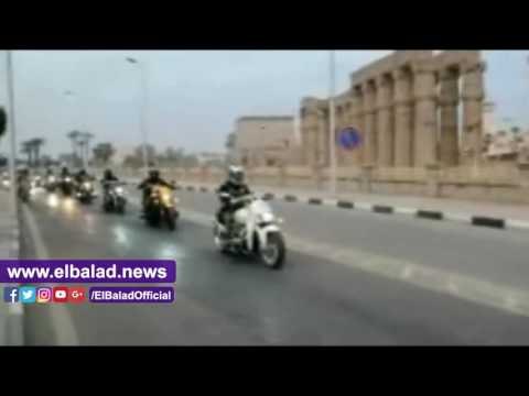 صدى البلد | محافظ الأقصر يستقبل متسابقي رالى الدراجات البخارية