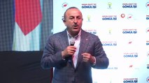 Bakan Çavuşoğlu, AK Parti Burdur Belediye Başkan Adayı Deniz Kurt'un proje tanıtım programına katıldı