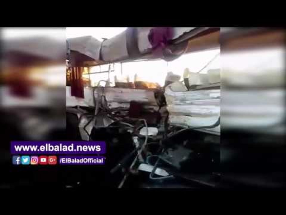 صدى البلد | مصرع عامل وإصابة 26 فى تصادم أتوبيس بسيارة نقل بطريق "العاشر-بلبيس"