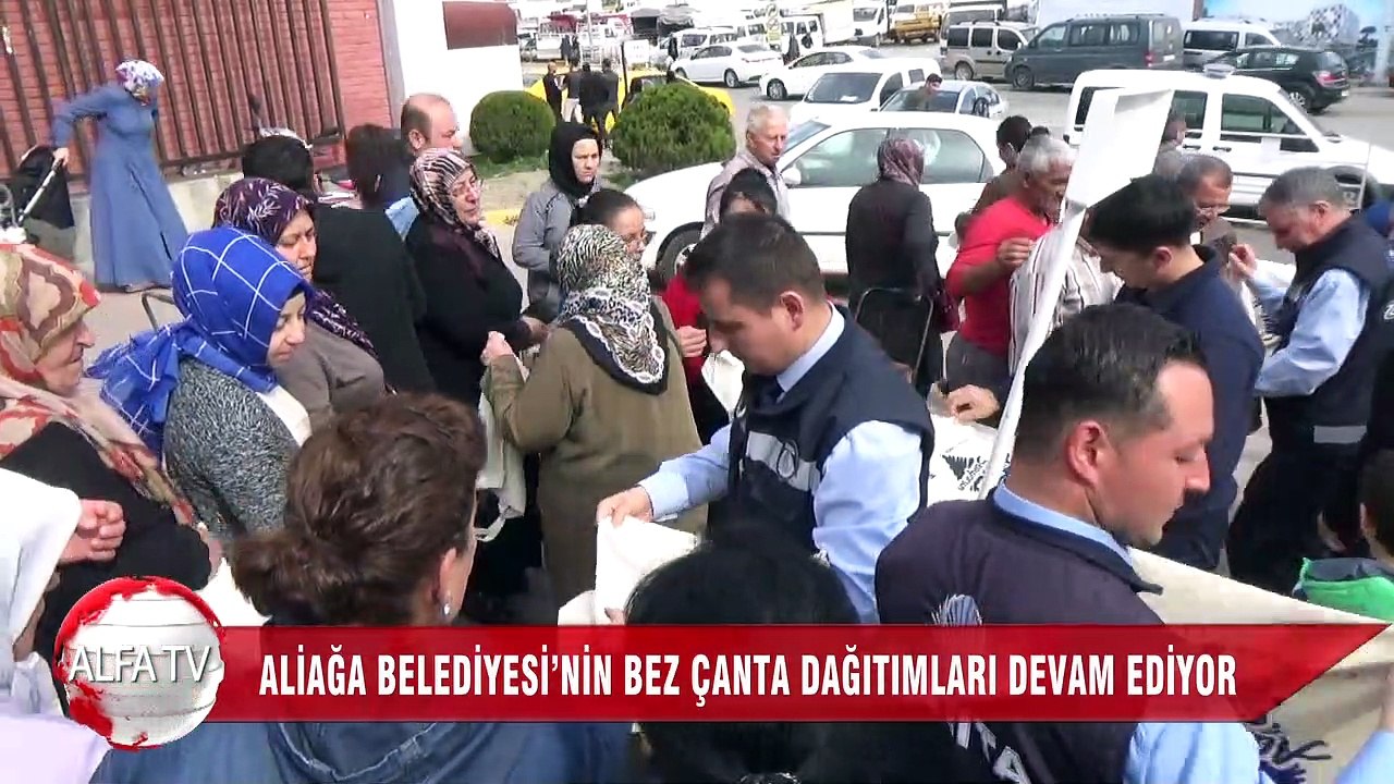 Aliağa Belediyesi’nin Bez Çanta Dağıtımları Devam Ediyor