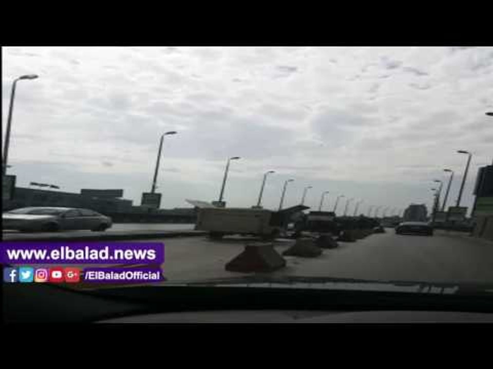 صدى البلد |بدء أعمال تطوير وإصلاح فواصل كوبري أ...
