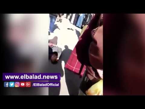 صدى البلد | شاهد..ذبح شخص أمام مجمع محاكم سوهاج أخذا بالثأر