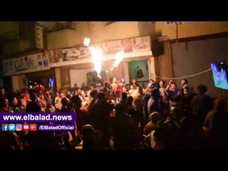 صدى البلد |مباراة مصر و الكاميرون.. الجماهير المصرية تحتفل على المقاهى بهدف الننى