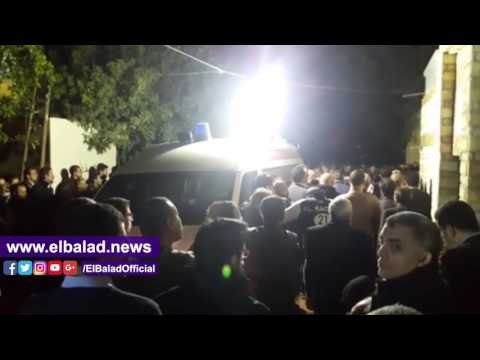 صدى البلد | لتشييع جثمان ضحية كافيه كيف بالمنصورة