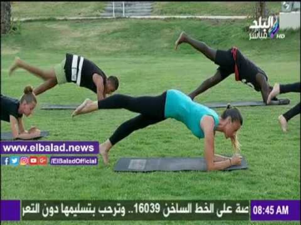صدى البلد |تمارين رياضية لجسم رياضي متناسق على «صباح البلد»