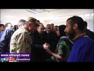 صدى البلد |  وصول مصابو حادث "نوبيع" لمستشفى سموحة بالاسكندرية