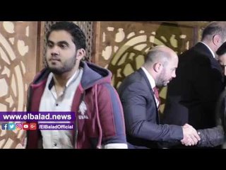 صدى البلد |حاتم فهمي أول الحضور في عزاء والد العسيلي بـ«الحامدية الشاذلية»