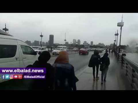 صدى البلد | سقوط أمطار على شوارع القاهرة