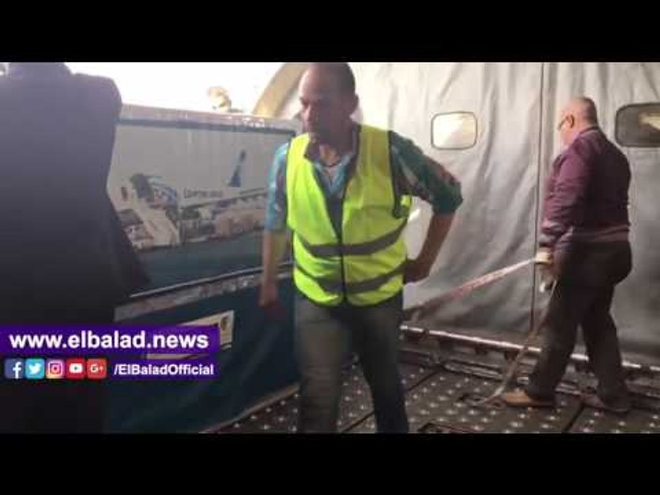 صدى البلد |نقل أضخم سيدة في العالم من الإسكندرية بطائرة بضائع للهند