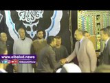 صدى البلد | محمد فضل والمحامي خالد علي في عزاء والد أبو تريكة‎