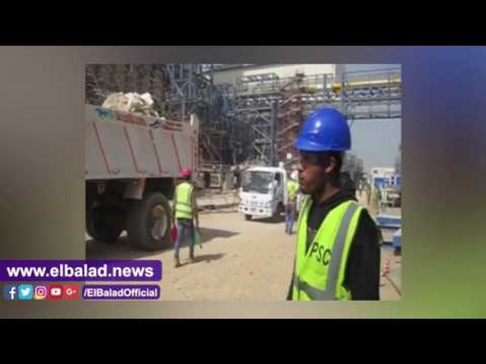 صدى البلد |  داخل محطة كهرباء غياضة ببني سويف استعدادا للزيارة المرتقبة لميركل